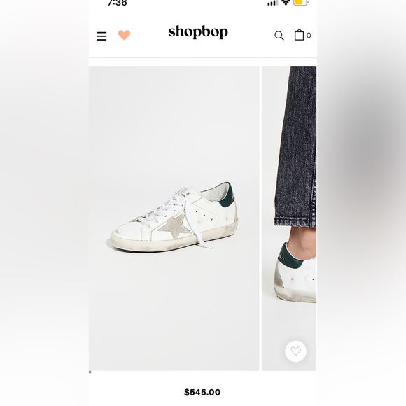 Golden Goose Superstar Sneaker White Leather/Green Suede/Gray sz 41 New in Box - Picture 13 of 13